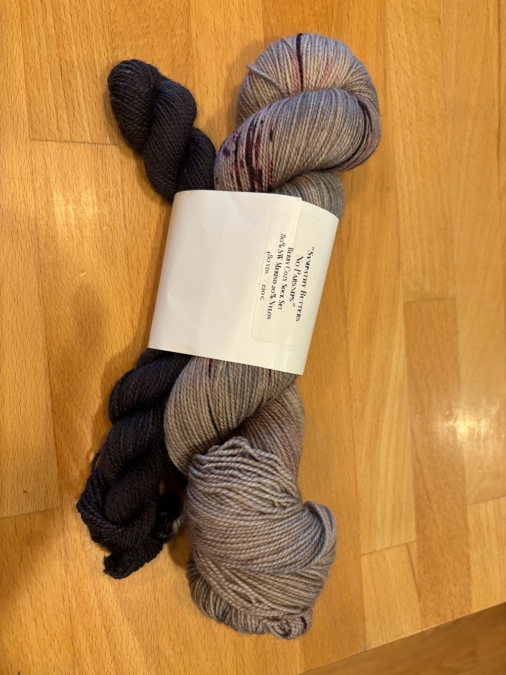 Woolberry Fiber Co. Berry Cozy Sock Set in "Sympathy Butters No Parsnips" - Picture 2 of 6
